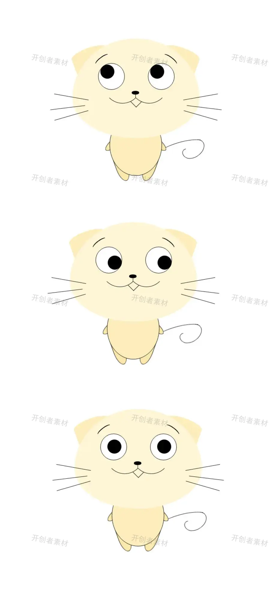 简单的CSS3鼠标跟随眼球转动小猫动画